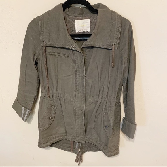 Anthro Hei Hei Ravenna Lattice Anorak jacket coat - Picture 3 of 12